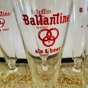 Ballantyne Ale & Beer Glass Set - Red Print